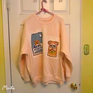 Acne Studios Grant Levy Lucero Patches Sweatshirt Woman Size L